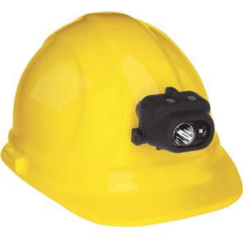 Nightstick 4608BC Dual-Light™ Headlamp attaches securely to your hardhat (Hardhat not included)