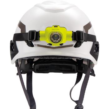 Nightstick 5553G Headlamp includes elastic and rubber straps (Hardhat not included)
